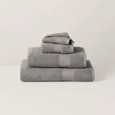 Polo Ralph Lauren Cotton Dawson Towels & Mat In Gray