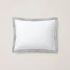 Ralph Lauren Organic Cotton Sateen Border Pillow In Blue