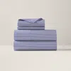 Ralph Lauren Organic Cotton Shirting Stripe Sheeting In Blue