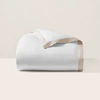 Polo Ralph Lauren Organic Cotton Sateen Border Duvet Cover In Brown