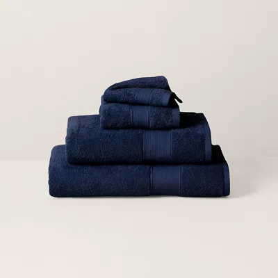 Ralph Lauren Cotton Dawson Towels & Mat In Black