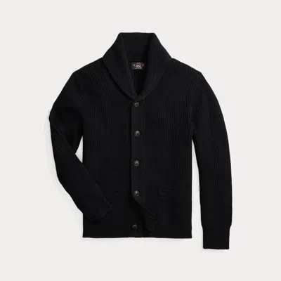 Rrl Black Patchwork Cardigan