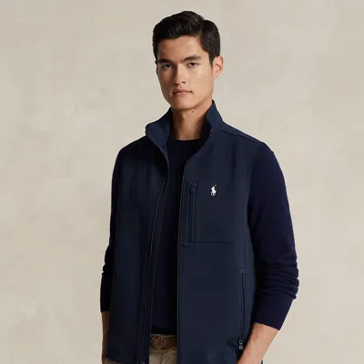 Polo Ralph Lauren Double-knit Waistcoat In Aviator Navy
