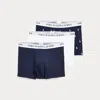 Polo Ralph Lauren Classic Stretch-cotton Trunk 3-pack In Blue