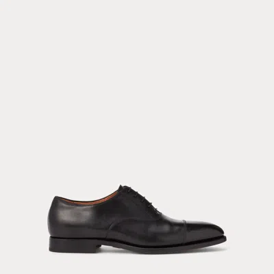 Ralph Lauren Purple Label Daxton Leather Oxford Shoes In Black