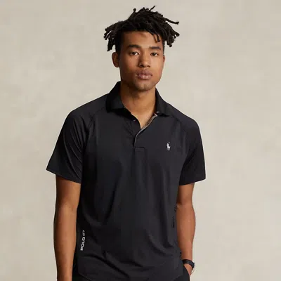 Polo Ralph Lauren Custom Slim Fit Mesh Polo Shirt In Dark Grey
