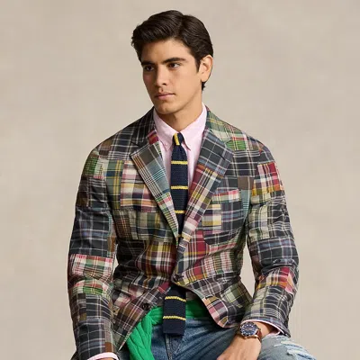 Polo Ralph Lauren Polo Soft Tailored Plaid Suit Jacket In Multi