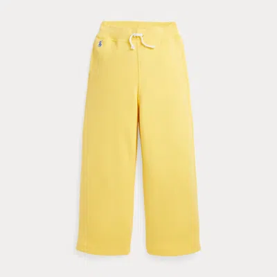 Ralph Lauren Kids' Polo Pony-embroidered Track Trousers In Yellow