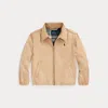 Ralph Lauren Kids' Bayport Cotton Bomber Jacket In Neutrals