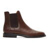 COMMON PROJECTS Brown Leather Chelsea Boots