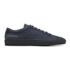 COMMON PROJECTS COMMON PROJECTS NAVY NUBUCK ORIGINAL ACHILLES LOW SNEAKERS