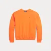 Polo Ralph Lauren Fleece Crewneck Sweatshirt In Orange