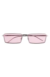Ray Ban Emy Bio-based Sunglasses Gunmetal Frame Pink Lenses 59-17