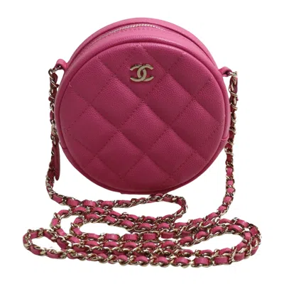 Pre-owned Chanel Matelassé Pink Leather Shoulder Bag ()