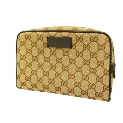 Gucci Belt Bag Brown Canvas Clutch Bag ()