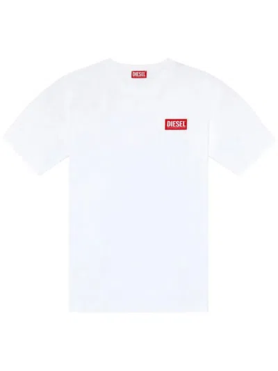 Diesel Logo-print Cotton T-shirt In White