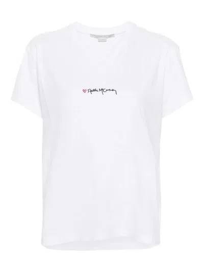 Stella Mccartney T-shirt With Embroidery In White