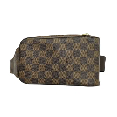 Pre-owned Louis Vuitton Geronimos Brown Canvas Clutch Bag ()