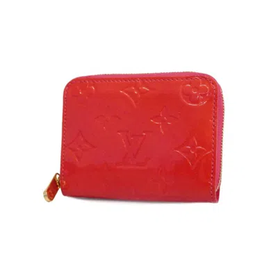 Pre-owned Louis Vuitton Porte Monnaie Zippy Pink Patent Leather Wallet  ()