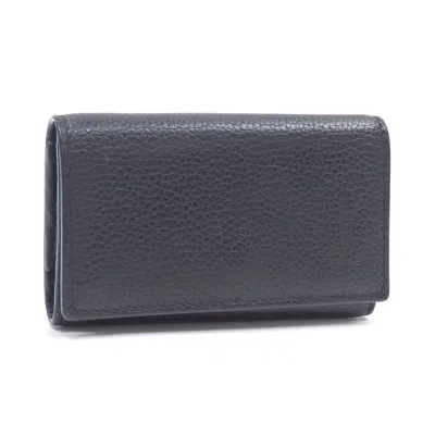 Saint Laurent Black Leather Wallet  ()