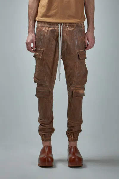 Rick Owens Drkshdw Pantaloni In Denim Mastodon In Brown