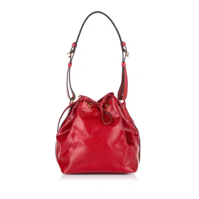 Pre-owned Louis Vuitton Epi Petit Noe Bucket Bag () In Red