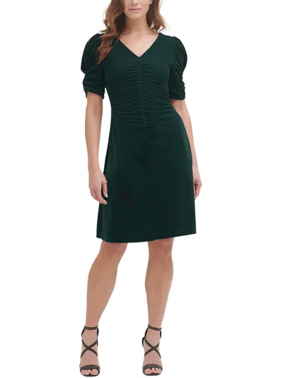 Dkny Womens P Velvet Cocktail And Party Dress In Green