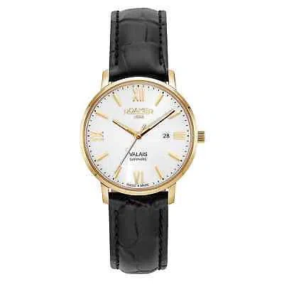 Pre-owned Roamer 958844 48 13 05 Women's Valais Silver Dial Wristwatch In Black/silver/gold