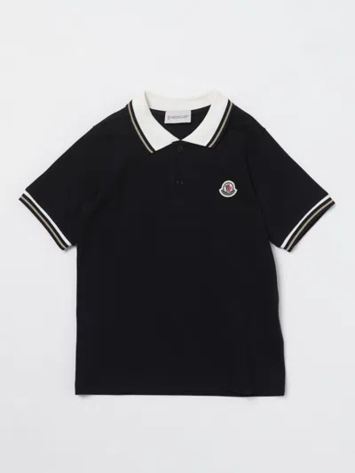 Moncler Polo Shirt  Kids In Black