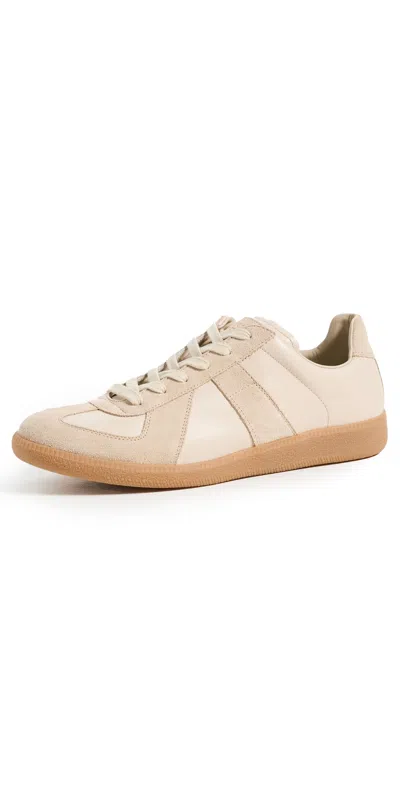 Maison Margiela Replica Trainers In Beige