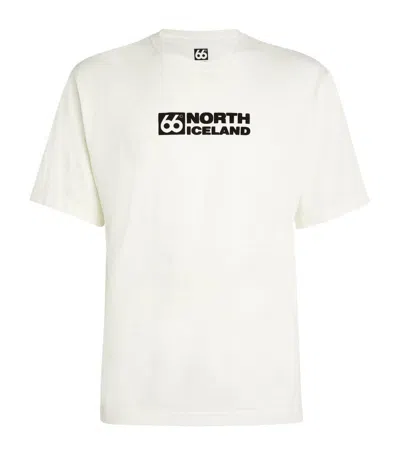 66 North Classic Logo Borgir T-shirt In White