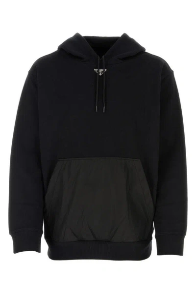 Prada Man Black Cotton Sweatshirt