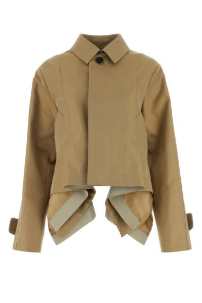 Sacai Trench In Brown