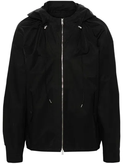 Lanvin Zip-up Hooded Jacket In Black