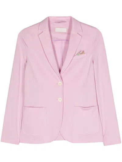 Circolo 1901 Single-breasted Tailored Blazer In Pink
