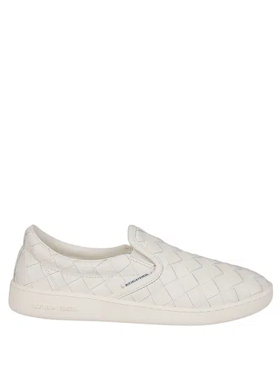 Bottega Veneta Braided Slip-on Sneakers In White