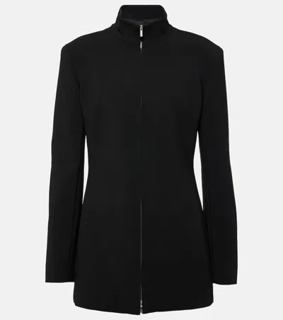 Ferragamo Wool-blend Jacket In Black