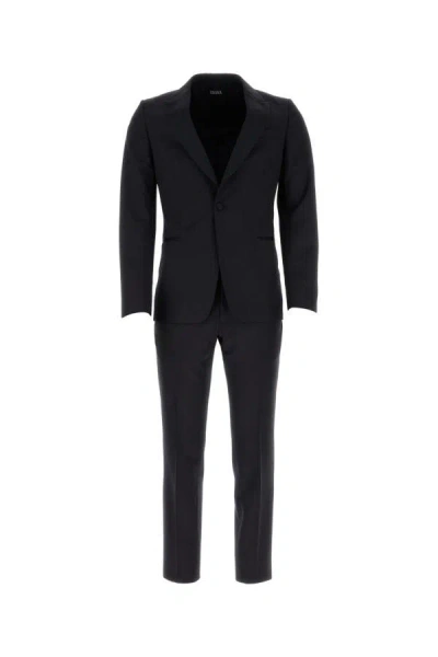 Zegna Man Black Wool Blend Suit