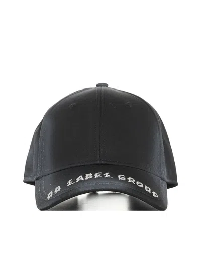 M44 Label Group 44 Label Group Hats In Black+44lg Dirty White Emb