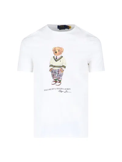 Polo Ralph Lauren Polo Bear-print T-shirt In White