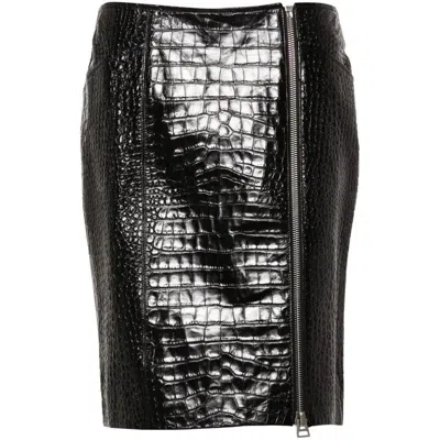Tom Ford Leather Skirts In Black