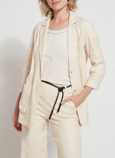 Lyssé Brooke Linen Blazer In Multi