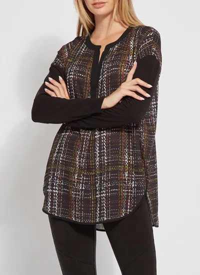 Lyssé Emily Mixed Media Top In Multi