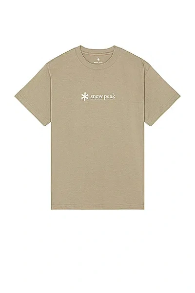 Snow Peak Soft Cotton Logo Short Sleeve T-shirt In Pro