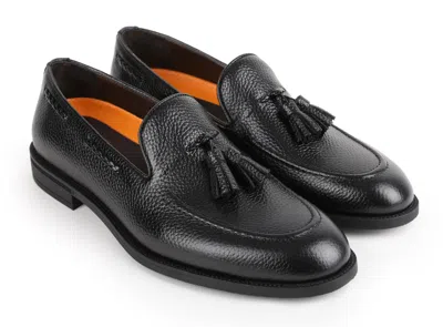 Vellapais Regnum Comfort Tassel Loafer In Black