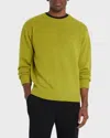 The Elder Statesman Men's Heavyweight Cashmere Sweater In Snap Pea