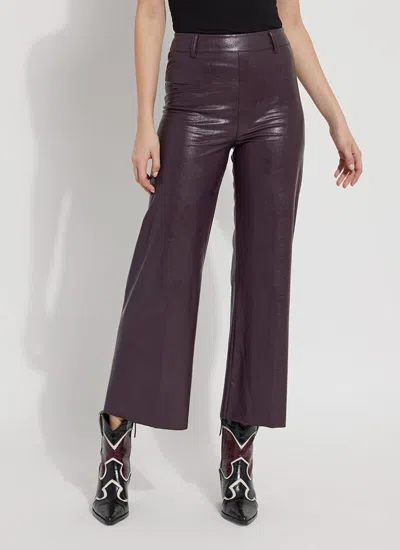 Lyssé Vegan Leather Wide Leg In Black