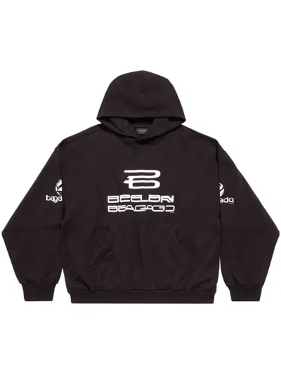 Balenciaga Ai-generated Cotton Hoodie In Black