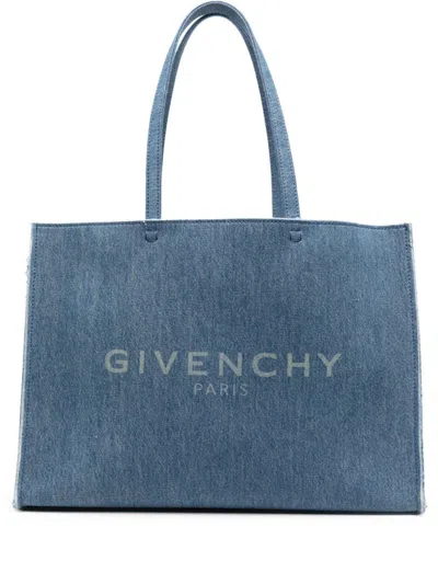 Givenchy G-tote Large Shopping Bag In Blue