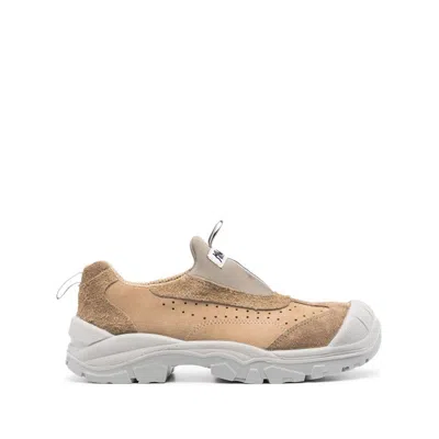Magliano Perforated Suede Slip-on Sneakers In Neutrals